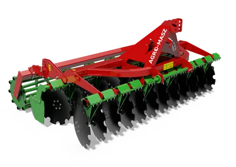 Brona talerzowa lekka zabezpieczenie gumowe AGRO-MASZ BTL, zdjęcie 1