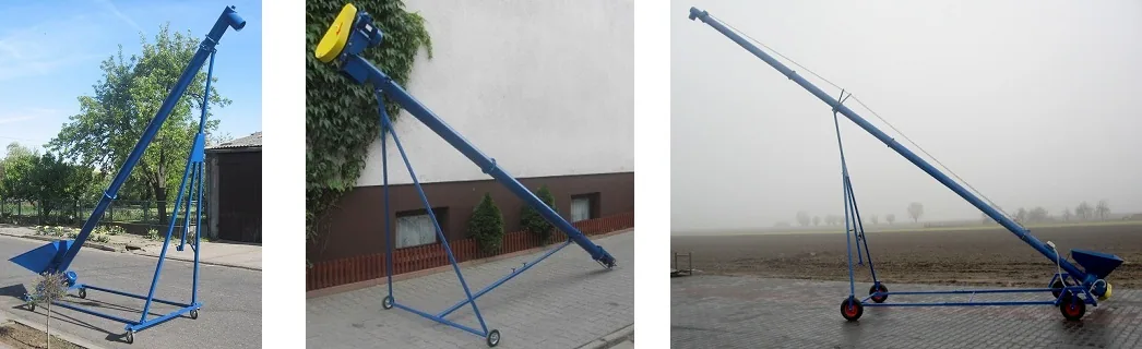Przenośnik ślimakowy skośny fi100 fi140 fi200 SOBMETAL, zdjęcie 1