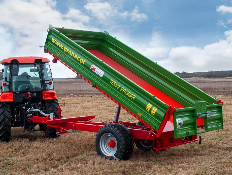 Przyczepa ciężarowa rolnicza jednoosiowa PRONAR T654/2 4,9t, zdjęcie 2