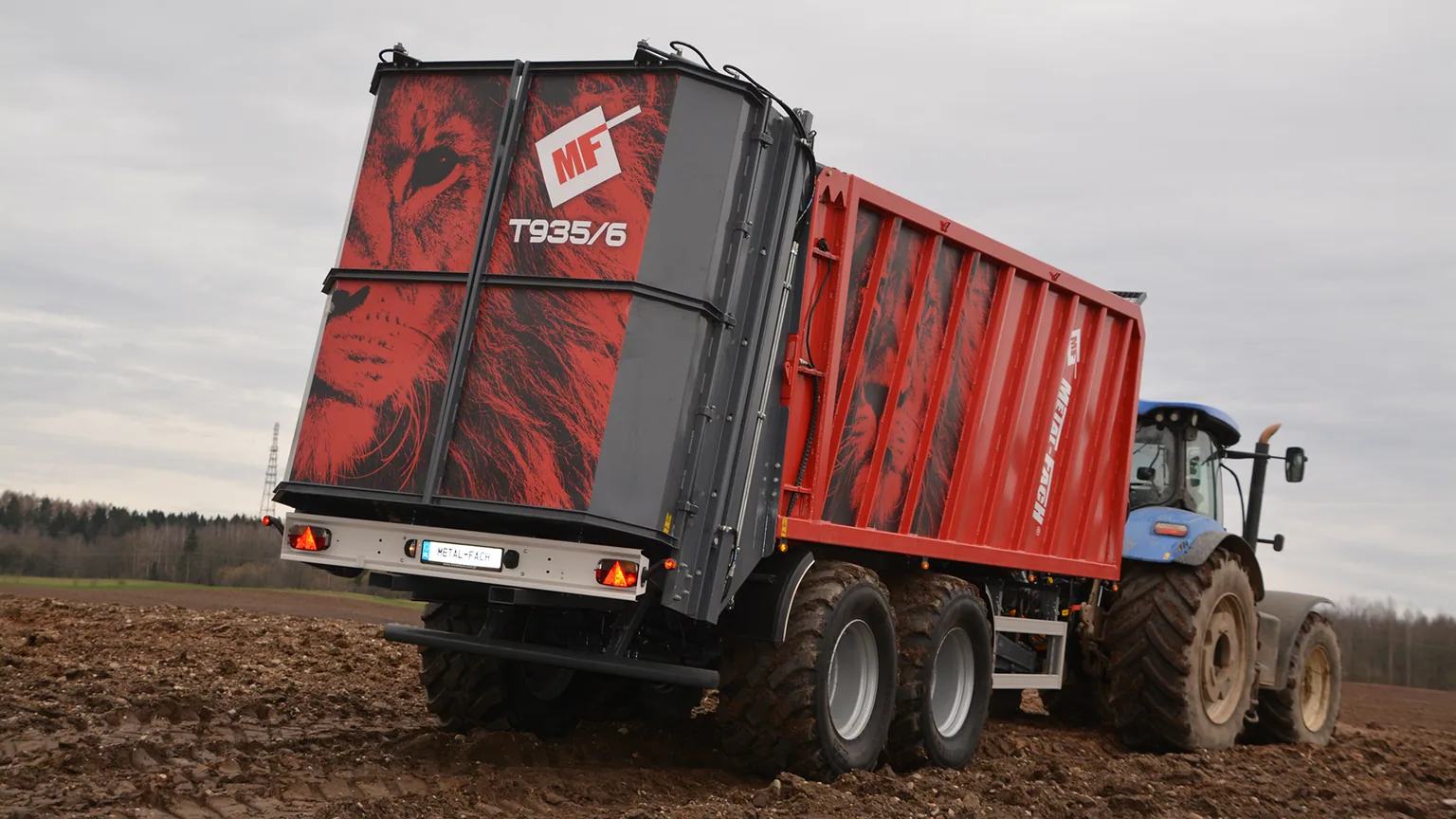 Przyczepa ciężarowa rolnicza tandem METAL-FACH T935/6 z, zdjęcie 3