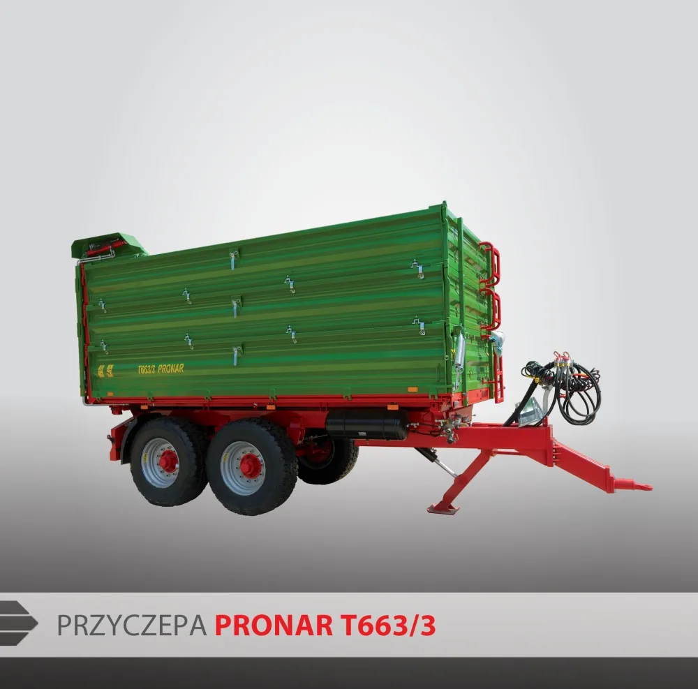 Przyczepa ciężarowa rolnicza PRONAR T663/3 T663/3 SILO 10t, zdjęcie 3