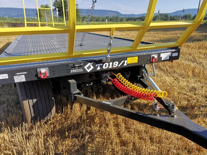 Przyczepa platforma do bel trzyosiowa METAL-FACH T019 14t, zdjęcie 2