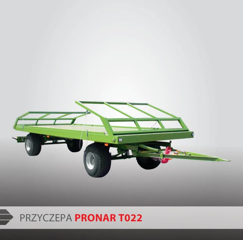 Przyczepa platformowa do bel PRONAR T022 7,4t, zdjęcie 3