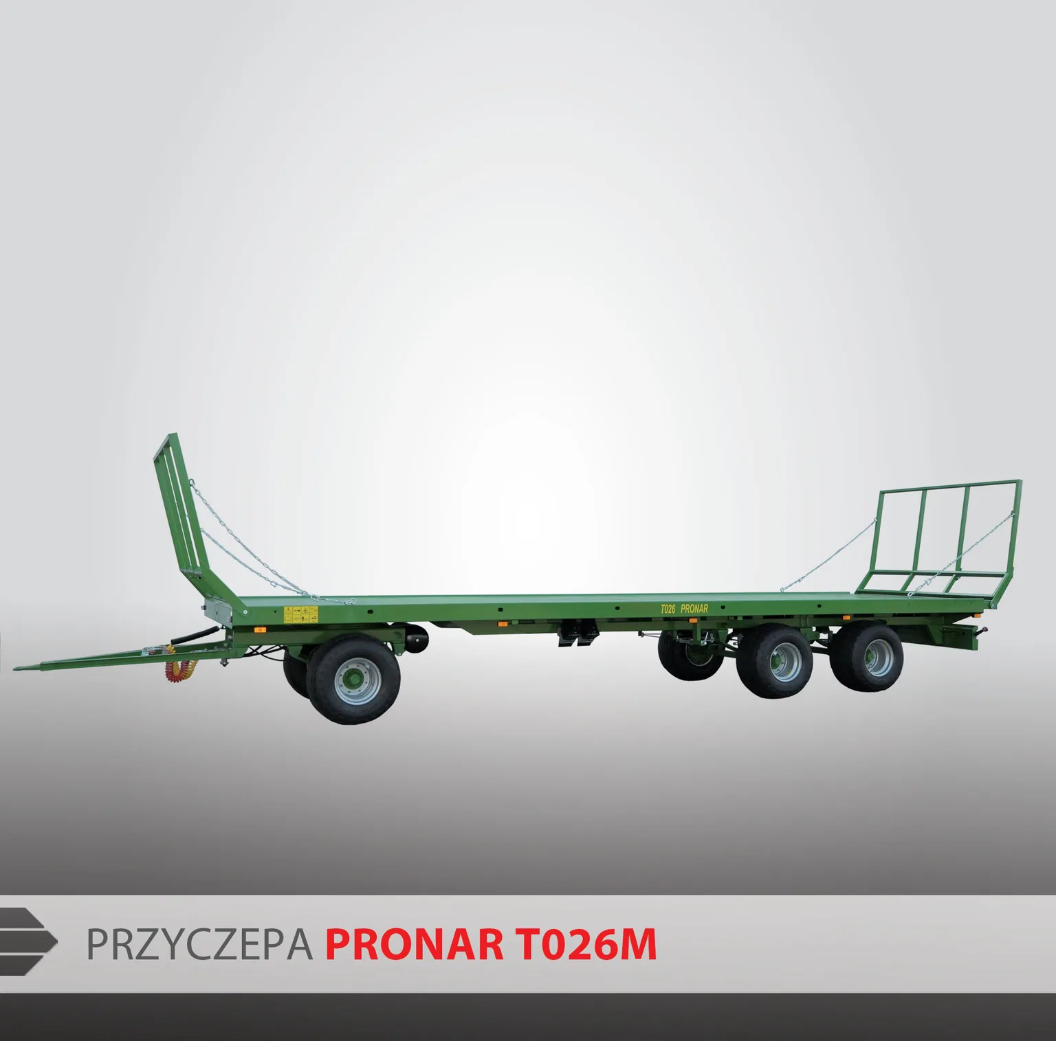 Przyczepa platformowa do bel PRONAR T026M 13,6t, zdjęcie 1