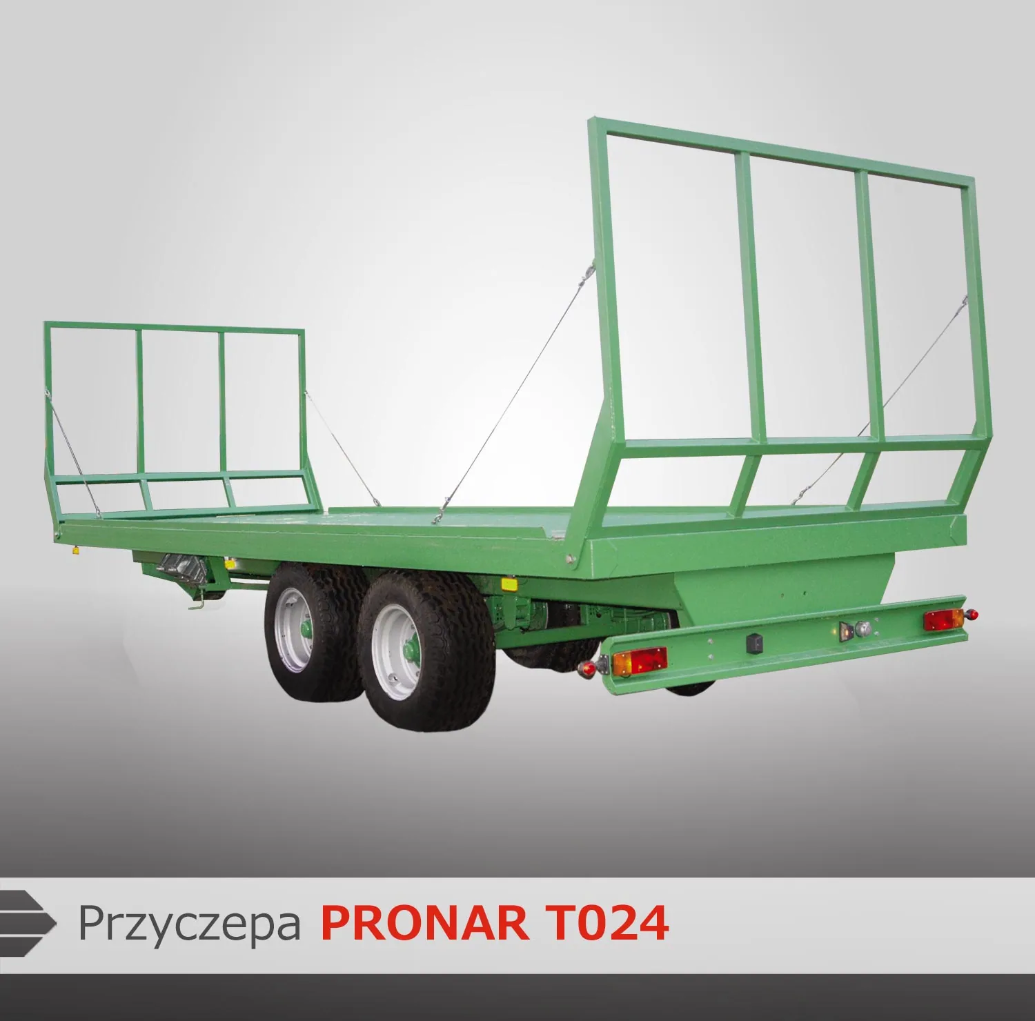 Przyczepa platformowa do bel tandem PRONAR T024 8,9T, zdjęcie 3