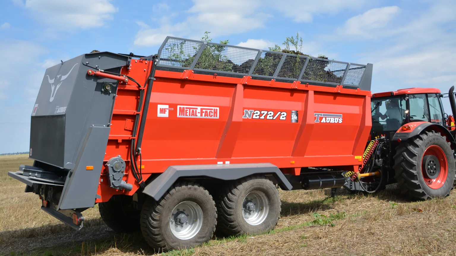 Rozrzutnik obornika tandem METAL-FACH N272/2 14t, zdjęcie 3