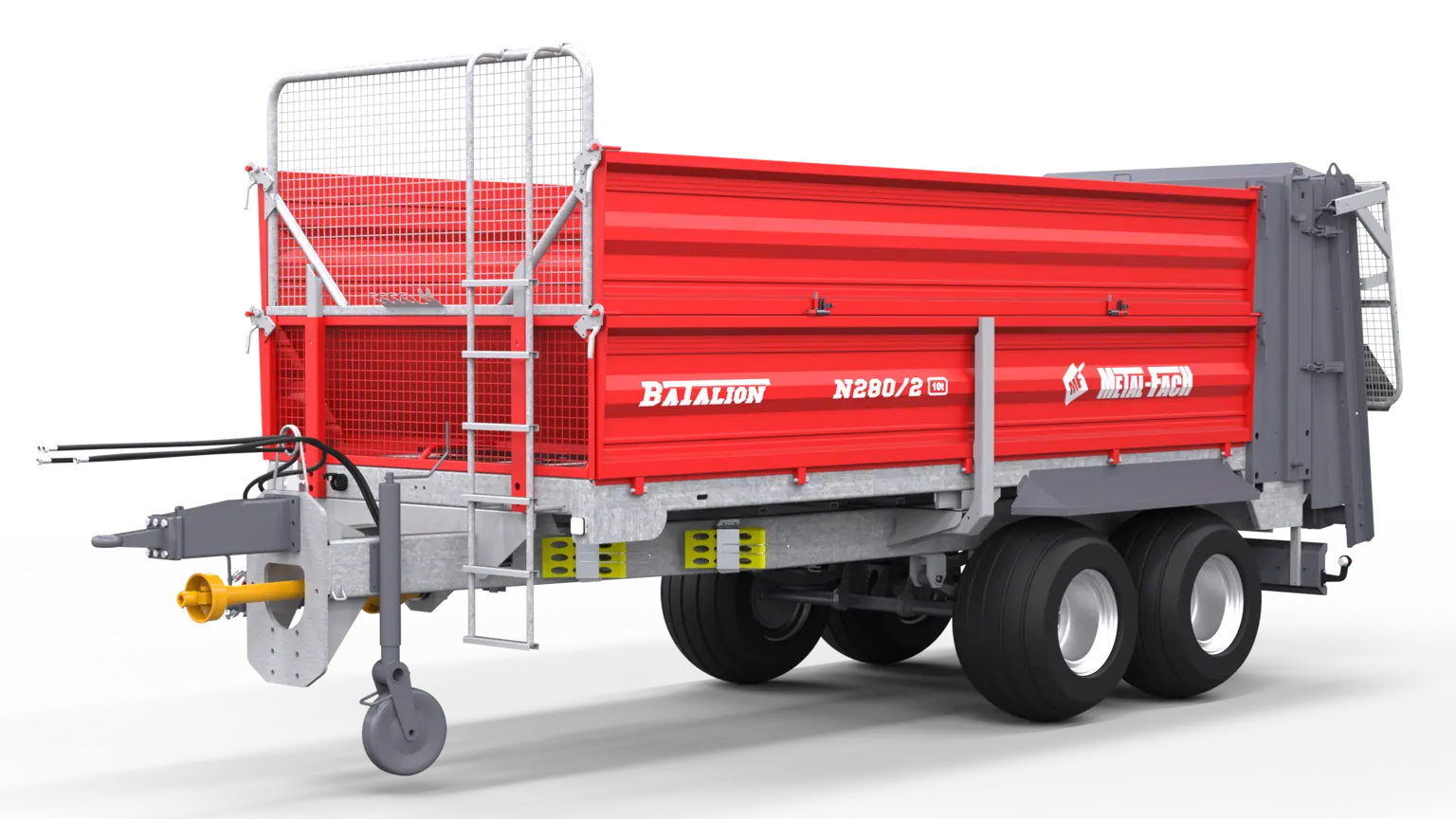 Rozrzutnik obornika tandem METAL-FACH N280/2 BATALION 10t, zdjęcie 1