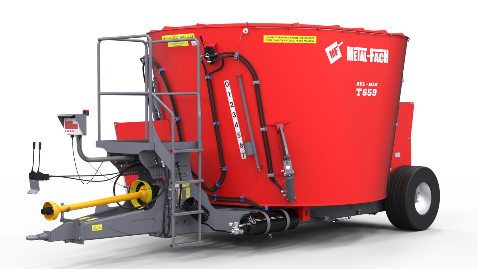 Wóz paszowy jednowirnikowy METAL-FACH T659 BELMIX 5m³ - 10m³, zdjęcie 1